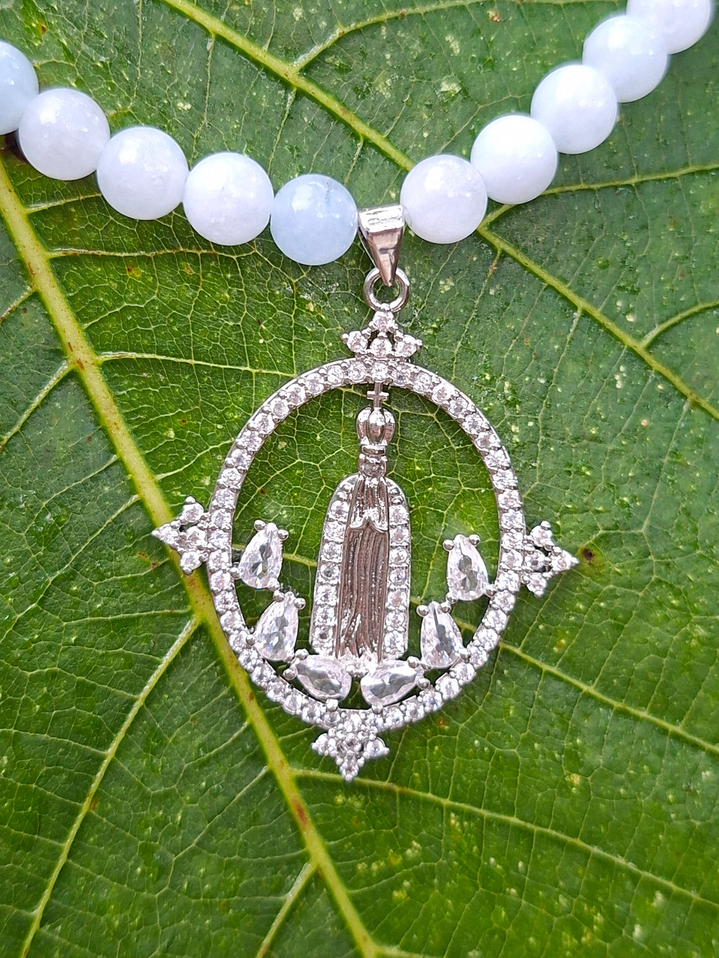 Colar Nossa Senhora com Pedras