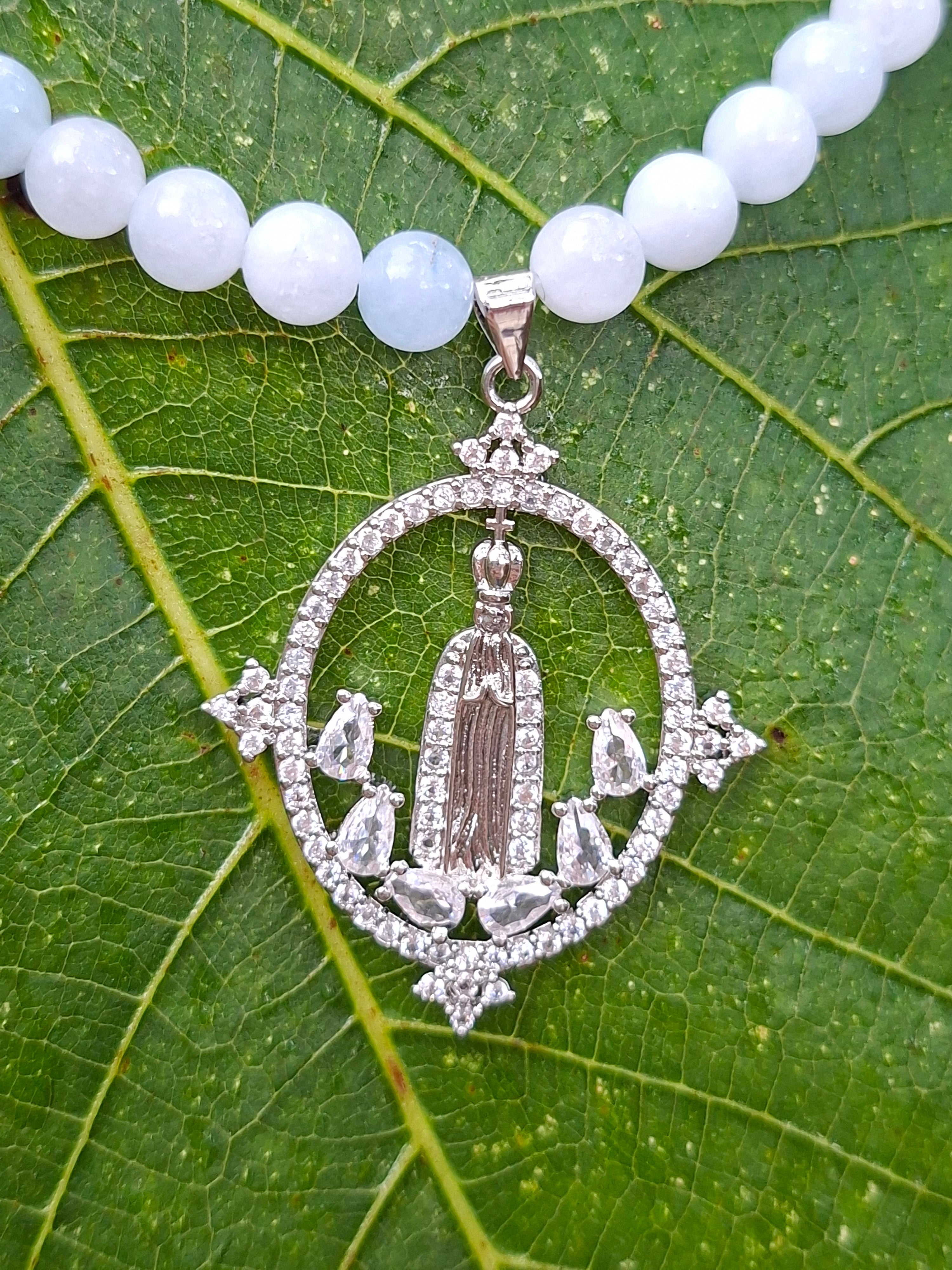 Colar Nossa Senhora com Pedras