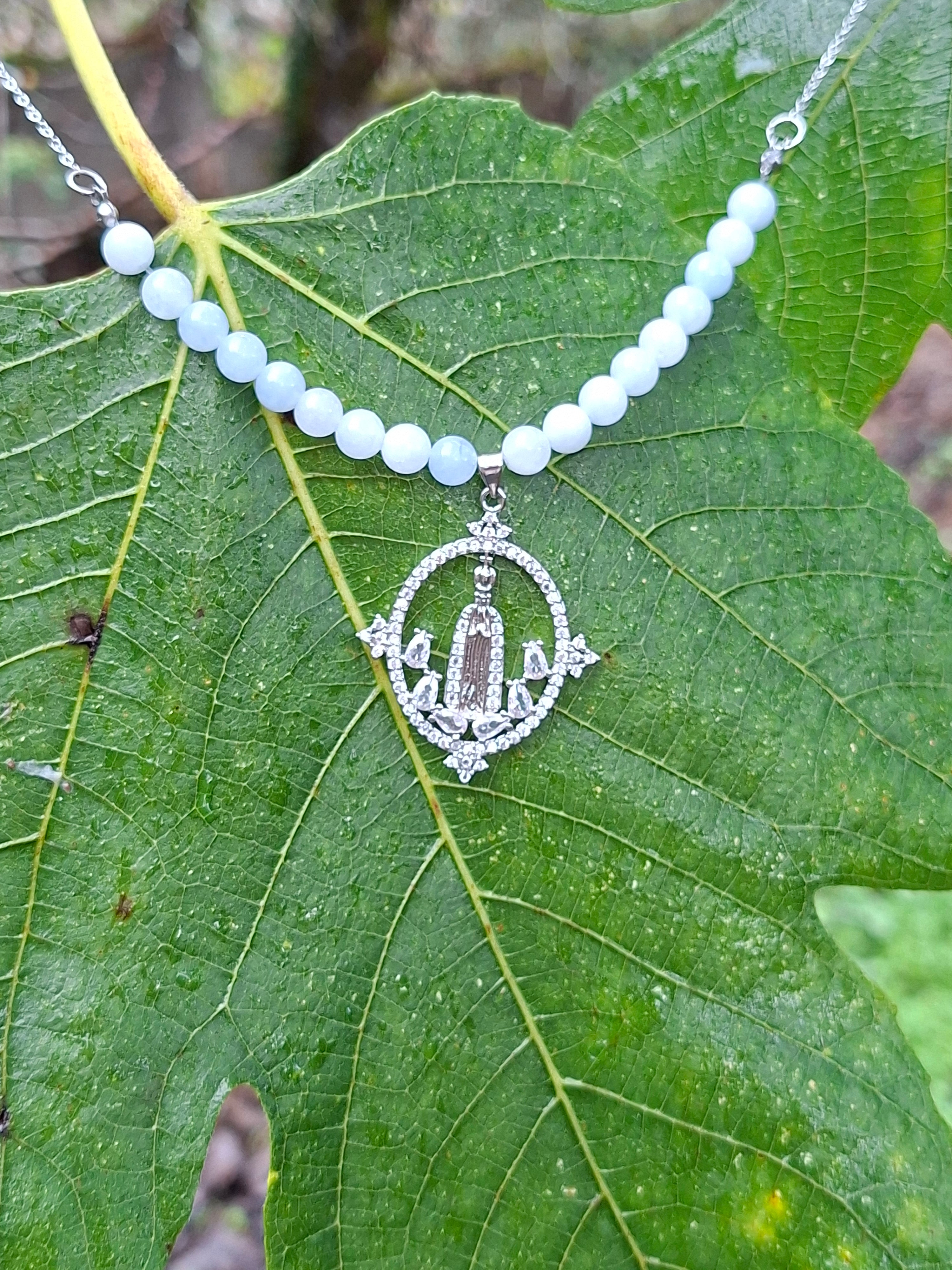 Colar Nossa Senhora com Pedras